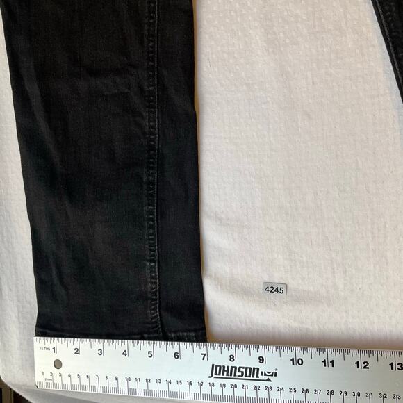 Hudson & Barrow NYC Men Slim Jeans size 36 x 32 Black Mid Rise Stretch Boot Cut - Picture 6 of 11